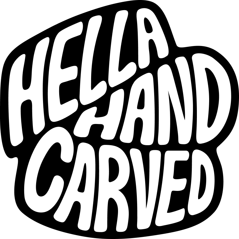 Hella Hand Carved Logo